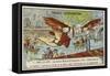 The Marquis De Bacqueville Attempting to Fly over the River Seine, 1750-null-Framed Stretched Canvas