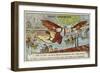 The Marquis De Bacqueville Attempting to Fly over the River Seine, 1750-null-Framed Giclee Print