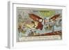 The Marquis De Bacqueville Attempting to Fly over the River Seine, 1750-null-Framed Giclee Print