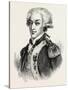 The Marquis De Lafayette Led Troops Alongside George Washington in the American Revolution-null-Stretched Canvas