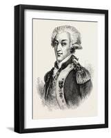The Marquis De Lafayette Led Troops Alongside George Washington in the American Revolution-null-Framed Giclee Print