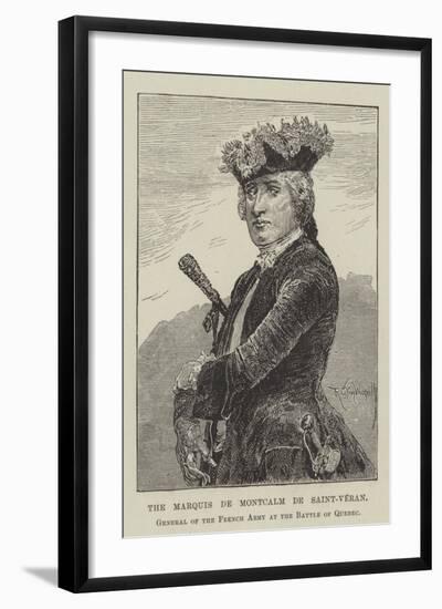 The Marquis De Montcalm De Saint-Veran, General of the French Army at the Battle of Quebec-Richard Caton Woodville II-Framed Giclee Print