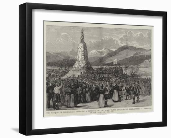 The Marquis of Breadalbane Unveiling a Memorial to the Black Watch (Forty-Second Highlanders) at Ab-null-Framed Giclee Print