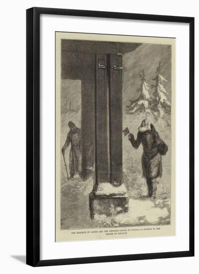 The Marquis of Lorne and the Princess Louise in Canada, a Pilgrim to the Shrine of Royalty-null-Framed Giclee Print