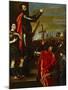 The Marquis of Vasto Addressing His Soldiers-Titian (Tiziano Vecelli)-Mounted Giclee Print