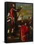 The Marquis of Vasto Addressing His Soldiers-Titian (Tiziano Vecelli)-Framed Stretched Canvas