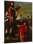 The Marquis of Vasto Addressing His Soldiers-Titian (Tiziano Vecelli)-Stretched Canvas