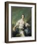 The Marquise De Baglion as Flora, 1746-Jean-Marc Nattier-Framed Giclee Print