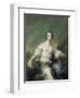 The Marquise De Baglion as Flora, 1746-Jean-Marc Nattier-Framed Giclee Print