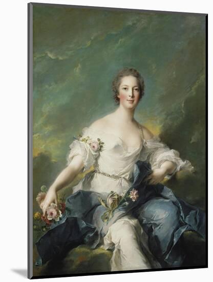 The Marquise De Baglion as Flora, 1746-Jean-Marc Nattier-Mounted Giclee Print