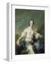 The Marquise De Baglion as Flora, 1746-Jean-Marc Nattier-Framed Giclee Print