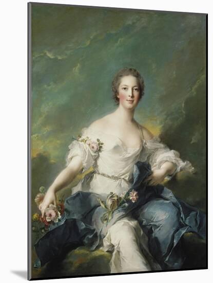 The Marquise De Baglion as Flora, 1746-Jean-Marc Nattier-Mounted Giclee Print