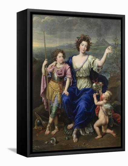 The Marquise De Seignelay and Two of Her Sons, 1691-Pierre Mignard-Framed Stretched Canvas
