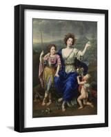 The Marquise De Seignelay and Two of Her Sons, 1691-Pierre Mignard-Framed Giclee Print