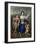 The Marquise De Seignelay and Two of Her Sons, 1691-Pierre Mignard-Framed Giclee Print