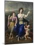 The Marquise De Seignelay and Two of Her Sons, 1691-Pierre Mignard-Mounted Giclee Print