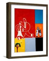 The marriage, 2001(oil on linen)-Cristina Rodriguez-Framed Giclee Print