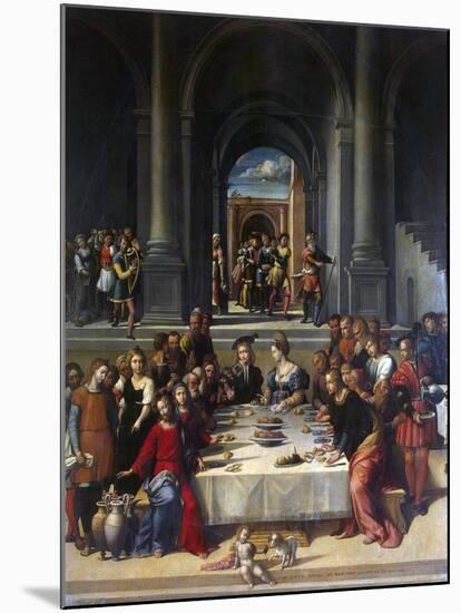 The Marriage at Cana, 1531-Benvenuto Tisi Da Garofalo-Mounted Giclee Print