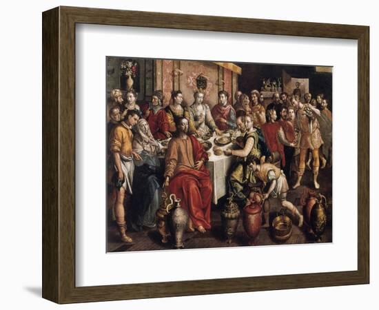 The Marriage at Cana, 1596-1597-Martin de Vos-Framed Giclee Print