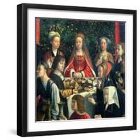 The Marriage at Cana, Detail of the Bride and Surrounding Guests-Gerard David-Framed Giclee Print