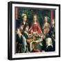 The Marriage at Cana, Detail of the Bride and Surrounding Guests-Gerard David-Framed Giclee Print