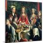 The Marriage at Cana, Detail of the Bride and Surrounding Guests-Gerard David-Mounted Giclee Print