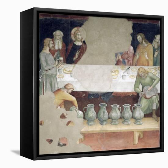 The Marriage at Cana, from a Series of Scenes of the New Testament-Barna Da Siena-Framed Stretched Canvas