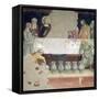 The Marriage at Cana, from a Series of Scenes of the New Testament-Barna Da Siena-Framed Stretched Canvas