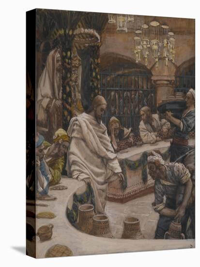 The Marriage at Cana from 'The Life of Our Lord Jesus Christ'-James Jacques Joseph Tissot-Stretched Canvas
