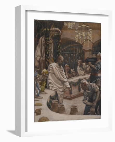 The Marriage at Cana from 'The Life of Our Lord Jesus Christ'-James Jacques Joseph Tissot-Framed Giclee Print