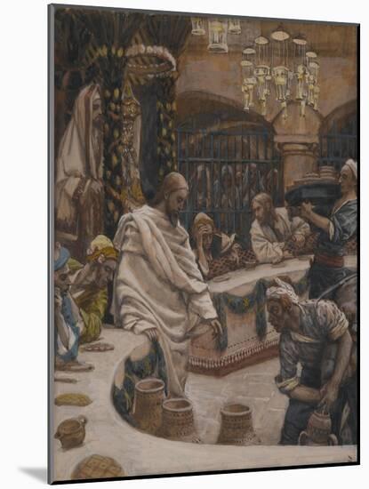 The Marriage at Cana from 'The Life of Our Lord Jesus Christ'-James Jacques Joseph Tissot-Mounted Giclee Print