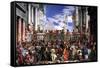 The Marriage at Cana-Paolo Veronese-Framed Stretched Canvas