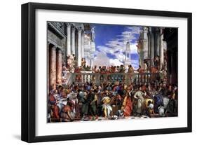 The Marriage at Cana-Paolo Veronese-Framed Art Print