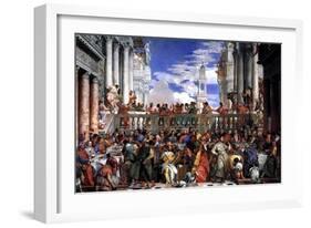 The Marriage at Cana-Paolo Veronese-Framed Art Print