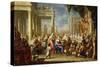 The Marriage at Cana-Johann Georg Platzer-Stretched Canvas