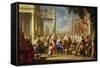 The Marriage at Cana-Johann Georg Platzer-Framed Stretched Canvas