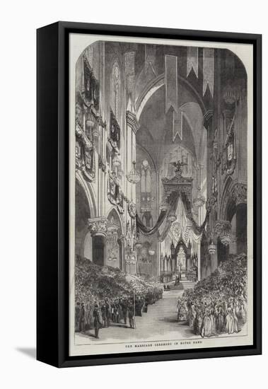 The Marriage Ceremony in Notre Dame-null-Framed Stretched Canvas