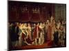 The Marriage Ceremony of Napoleon I and Archduchess Marie-Louis on 2nd April 1810-Rouget-Mounted Giclee Print