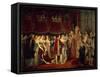 The Marriage Ceremony of Napoleon I and Archduchess Marie-Louis on 2nd April 1810-Rouget-Framed Stretched Canvas