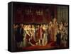 The Marriage Ceremony of Napoleon I and Archduchess Marie-Louis on 2nd April 1810-Rouget-Framed Stretched Canvas