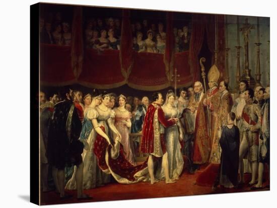 The Marriage Ceremony of Napoleon I and Archduchess Marie-Louis on 2nd April 1810-Rouget-Stretched Canvas