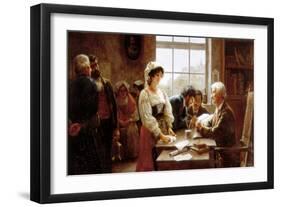 The Marriage Contract, 1895-Jose Rico y Cejudo-Framed Giclee Print