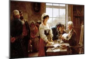 The Marriage Contract, 1895-Jose Rico y Cejudo-Mounted Giclee Print