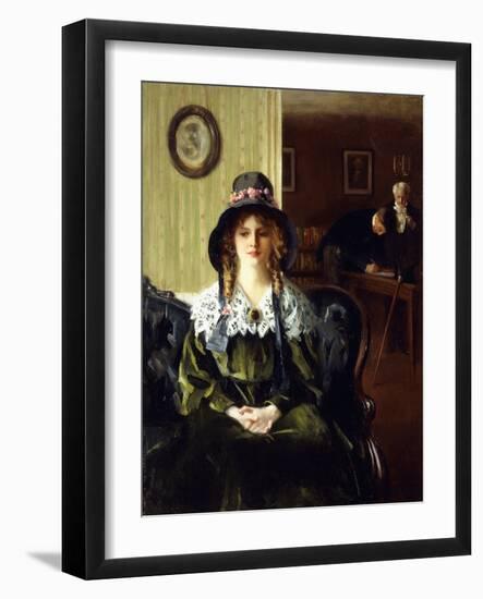 The Marriage Contract (Oil on Canvas)-Francis Day-Framed Giclee Print