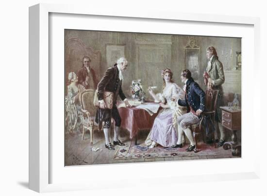 The Marriage Contract-Jean Leon Gerome Ferris-Framed Giclee Print