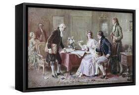 The Marriage Contract-Jean Leon Gerome Ferris-Framed Stretched Canvas