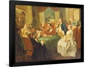 The Marriage Contract-Gaspare Traversi-Framed Giclee Print