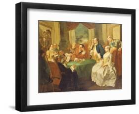 The Marriage Contract-Gaspare Traversi-Framed Giclee Print