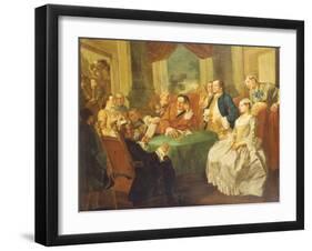 The Marriage Contract-Gaspare Traversi-Framed Giclee Print