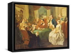 The Marriage Contract-Gaspare Traversi-Framed Stretched Canvas